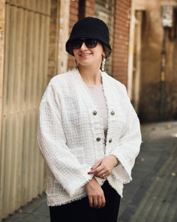 کُت فریسایز روشنا دکمهدار