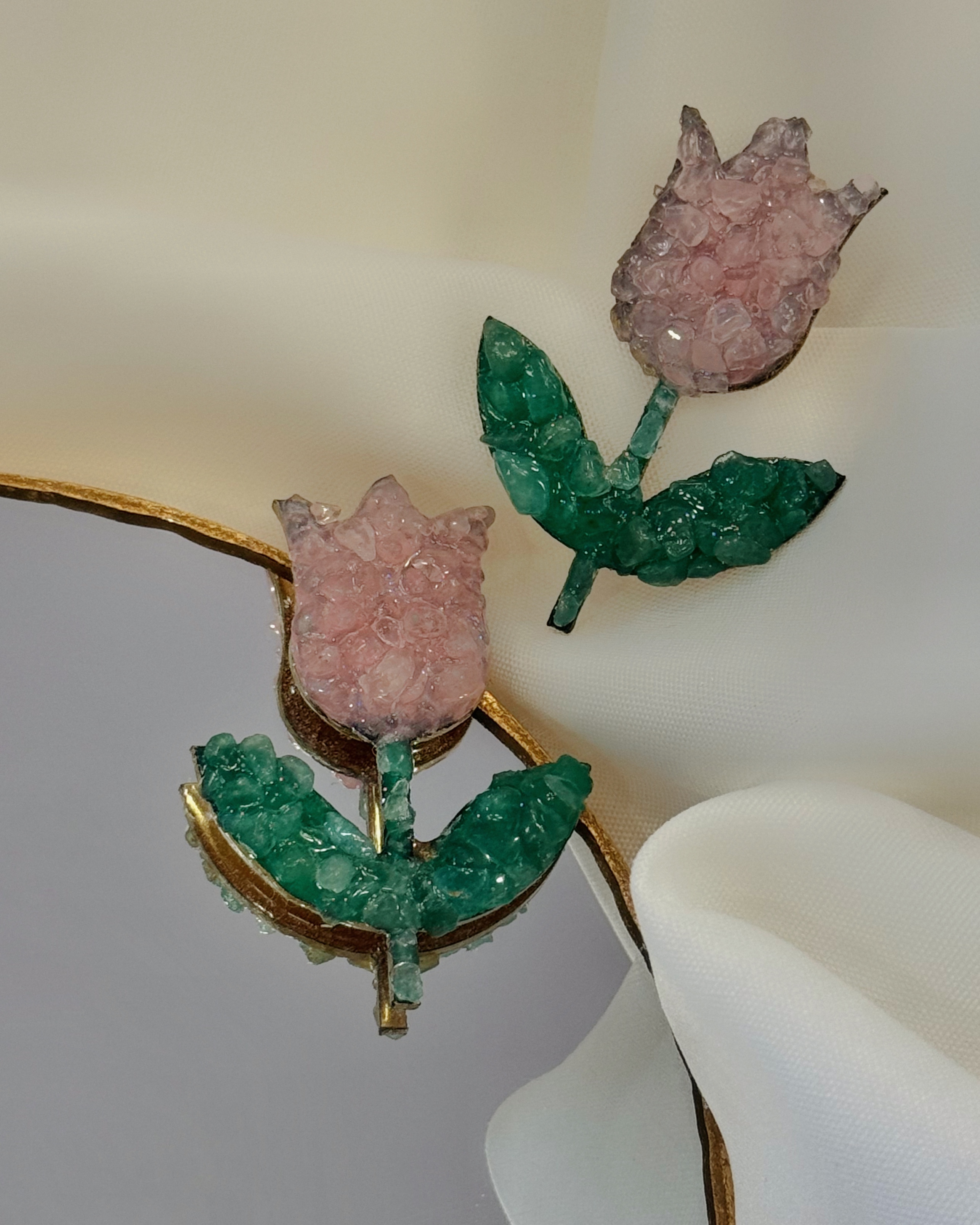 گوشواره لاله ( رنگ صورتی )