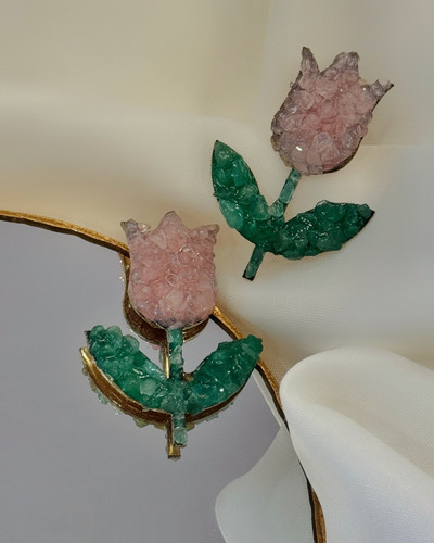 گوشواره لاله ( رنگ صورتی )