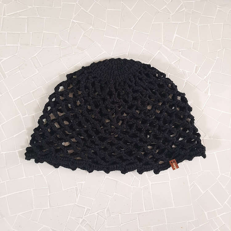 کلاه توری زنانه مشکی