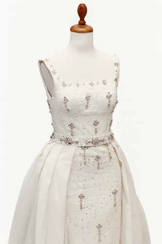 پیراهن عروس آیدی سنگ دوزی