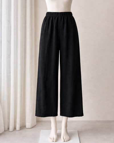 شلوار فری سایز لینن ژاکارد